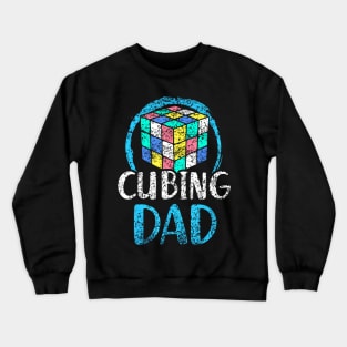 Cubing Dad Cube Speedcubing Crewneck Sweatshirt